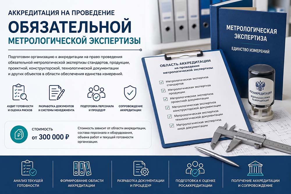 Аккредитация на проведение метрологической экспертизы